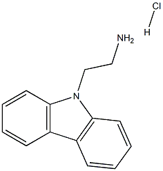 2-(9H-咔唑-9-基)乙烷-1-胺盐酸结构式