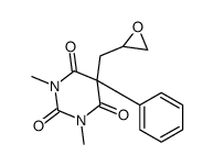 1,3-Dimethyl-5-(oxiranylmethyl)-5-phenyl-2,4,6(1H,3H,5H)-pyrimidinetrione structure