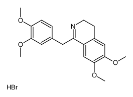 1-[(3,4-dimethoxyphenyl)methyl]-6,7-dimethoxy-3,4-dihydroisoquinolin-2-ium,bromide结构式