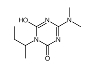 3-butan-2-yl-6-(dimethylamino)-1H-1,3,5-triazine-2,4-dione结构式