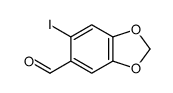 6-iodo-1,3-benzodioxole-5-carbaldehyde Structure