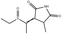 3-[1-(Ethylsulfinyl)ethylidene]-4-methyl-2,5-pyrrolidinedione Structure