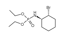 trans-1-N-(Diethoxyphosphoryl)-2-bromocyclohexane Structure