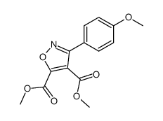 3-(4-methoxy-phenyl)-isoxazole-4,5-dicarboxylic acid dimethyl ester Structure