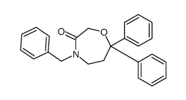 4-benzyl-7,7-diphenyl-1,4-oxazepan-3-one Structure