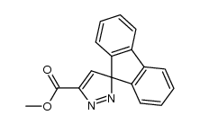 spiro[fluorene-9,3'-pyrazole]-5'-carboxylic acid methyl ester Structure