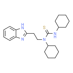 Thiourea, N-[2-(1H-benzimidazol-2-yl)ethyl]-N,N-dicyclohexyl- (9CI)结构式