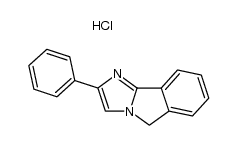 2-phenyl-5H-imidazo[2,1-a]isoindole hydrochloride结构式