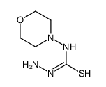 1-amino-3-morpholin-4-ylthiourea Structure