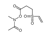[acetyl(methyl)amino] 3-ethenylsulfonylpropanoate Structure