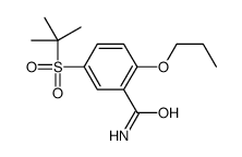 5-tert-butylsulfonyl-2-propoxybenzamide结构式