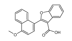 2-(4-methoxynaphthalen-1-yl)-1-benzofuran-3-carboxylic acid结构式
