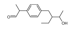 2-[4-(2-ethyl-3-hydroxybutyl)phenyl]propionaldehyde结构式