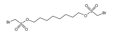 1,8-bis-bromomethanesulfonyloxy-octane结构式