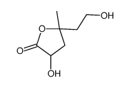 3-hydroxy-5-(2-hydroxyethyl)-5-methyloxolan-2-one Structure