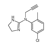 2-[N-propargyl-N-(2'-methyl-5'-chloro-phenyl)-amino]-2-imidazoline结构式
