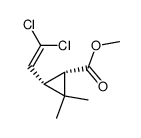 methyl 3-(2,2-dichloroethenyl)-2,2-dimethyl-cyclopropane-1-carboxylate Structure