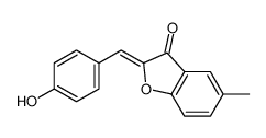 2-[(4-hydroxyphenyl)methylidene]-5-methyl-1-benzofuran-3-one结构式