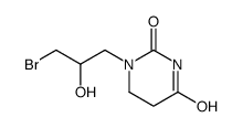 1-(3-bromo-2-hydroxypropyl)-1,3-diazinane-2,4-dione结构式