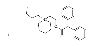 2-(1-butylpiperidin-1-ium-1-yl)ethyl 2,2-diphenylacetate,iodide结构式