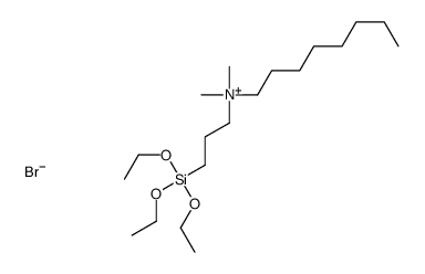 dimethyl-octyl-(3-triethoxysilylpropyl)azanium,bromide Structure