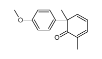 6-(4-methoxyphenyl)-2,6-dimethylcyclohexa-2,4-dien-1-one Structure
