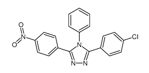 3-(4-chlorophenyl)-5-(4-nitrophenyl)-4-phenyl-1,2,4-triazole Structure