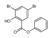 Phenyl 3,5-dibromo-2-hydroxybenzoate Structure