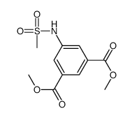 5-(甲基磺酰胺)异邻苯二甲酸二甲酯结构式