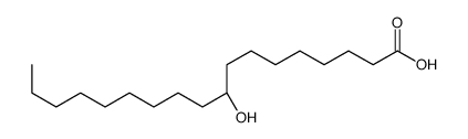 (9S)-9-hydroxyoctadecanoic acid结构式