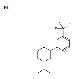 1-propan-2-yl-3-[3-(trifluoromethyl)phenyl]piperidine,hydrochloride Structure