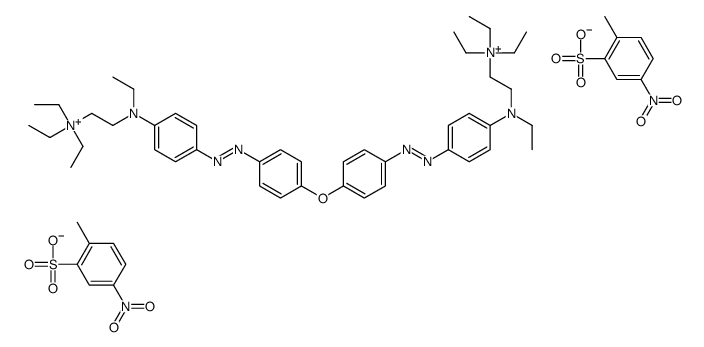 2,2'-[oxybis[p-phenyleneazo-p-phenylene(ethylimino)]]bis[tetraethylammonium] bis(4-nitrotoluene-2-sulphonate) Structure