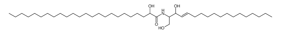 N-(2'-(R)-hydroxylignoceroyl)-D-erythro-sphingosine structure