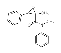 Oxiranecarboxamide,N,2-dimethyl-N,3-diphenyl-, trans- (9CI)结构式