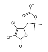 [1-(3,4-dichloro-5-oxo-2H-furan-2-yl)-2-methylpropan-2-yl] carbonate Structure
