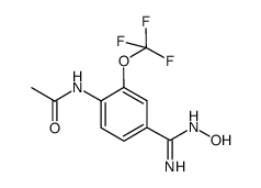 N-[4-(N-hydroxycarbamimidoyl)-2-trifluoromethoxy-phenyl]-acetamide结构式