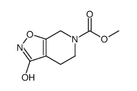 methyl 3,4,5,7-tetrahydro-3-oxoisoxazolo[5,4-c]pyridine-6(2H)-carboxylate结构式