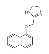 1H-Imidazole,4,5-dihydro-2-[(1-naphthalenyloxy)methyl]-结构式