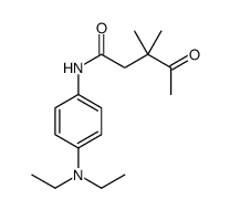 N-[4-(diethylamino)phenyl]-3,3-dimethyl-4-oxopentanamide结构式