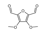 2,5-Furandicarboxaldehyde,3,4-dimethoxy-结构式