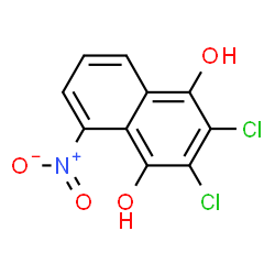 1,4-Naphthalenediol,2,3-dichloro-5-nitro-结构式