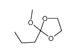 2-methoxy-2-propyl-1,3-dioxolane Structure