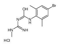 1-(4-bromo-2,6-dimethylphenyl)-3-(N'-methylcarbamimidoyl)urea,hydrochloride Structure