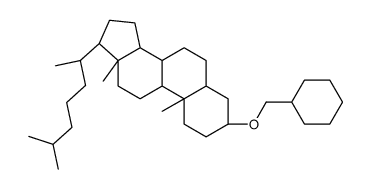 (3S,5S,8R,9S,10S,13R,14S,17R)-3-(cyclohexylmethoxy)-10,13-dimethyl-17-[(2R)-6-methylheptan-2-yl]-2,3,4,5,6,7,8,9,11,12,14,15,16,17-tetradecahydro-1H-cyclopenta[a]phenanthrene结构式