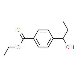Benzoic acid, 4-(1-hydroxypropyl)-, ethyl ester (9CI) Structure