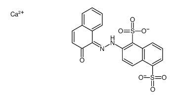 calcium 2-[(2-hydroxynaphthyl)azo]naphthalene-1,5-disulphonate Structure