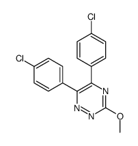 5,6-Bis(p-chlorophenyl)-3-methoxy-1,2,4-triazine structure