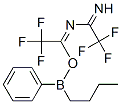 2,2,2-Trifluoro-N-(2,2,2-trifluoro-1-iminoethyl)ethanimidic acid B-butyl-B-phenylborinic anhydride structure