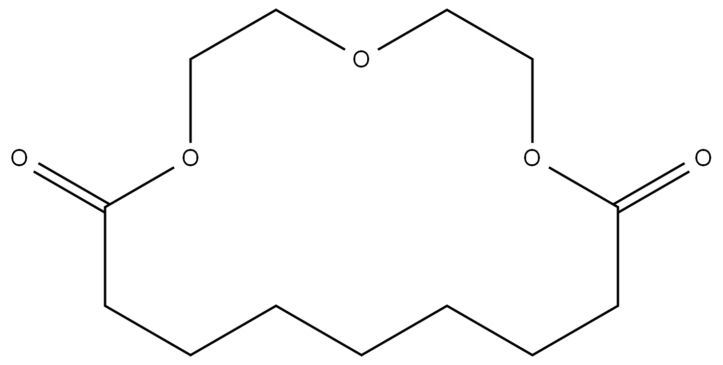 1,4,7-Trioxacyclohexadecane-8,16-dione结构式