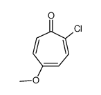 2-chloro-5-methoxy-cycloheptatrienone Structure